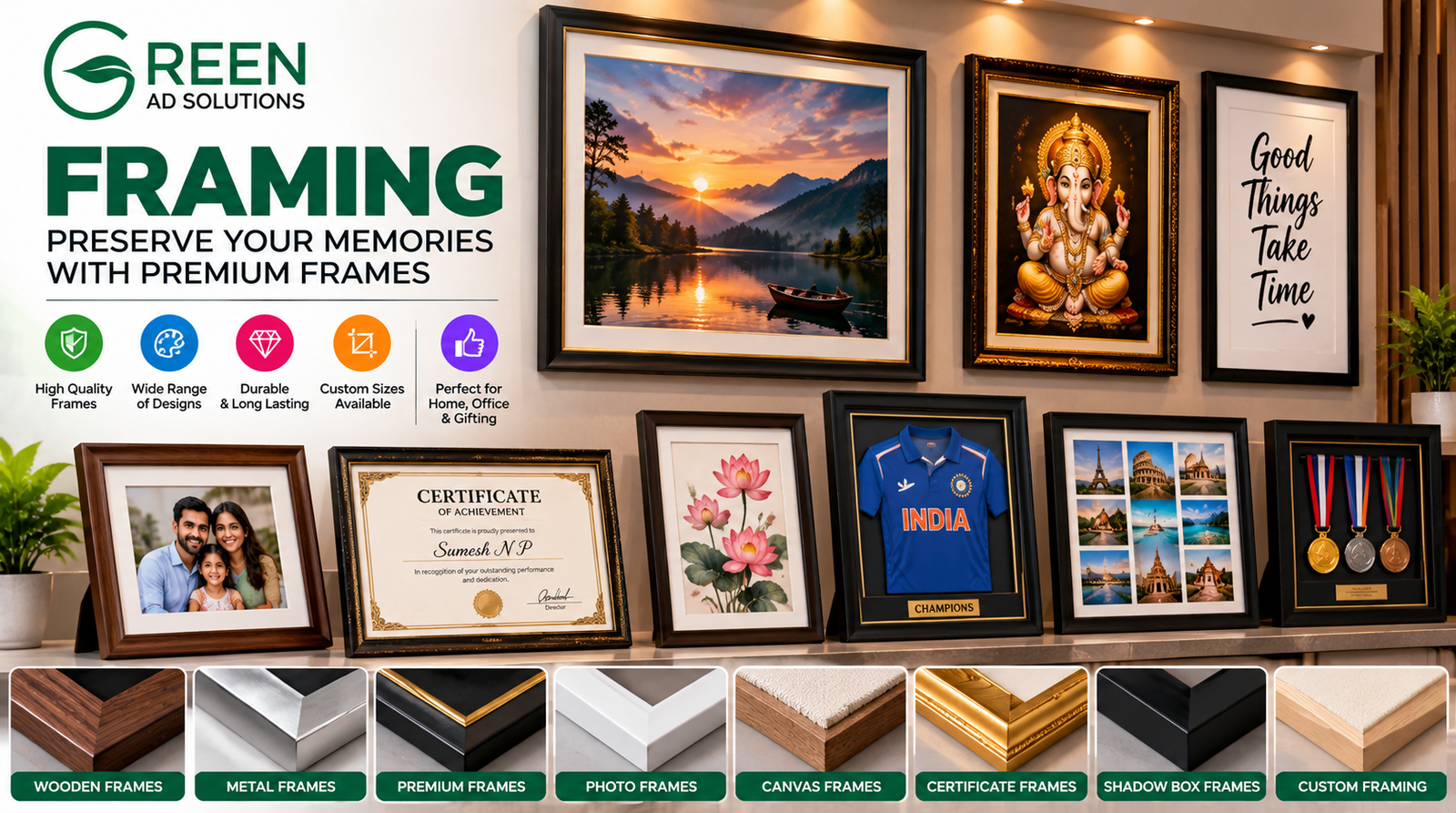 Framing service in Kochi