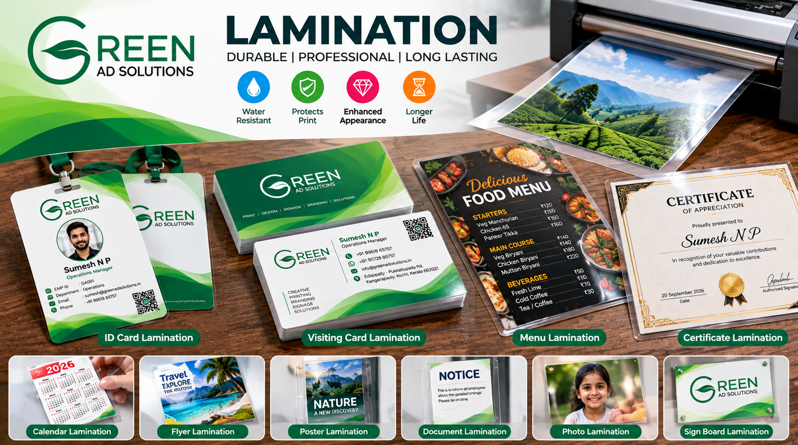 Lamination service in Kochi